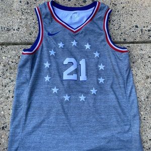 Joel Embiid Gray Nike Swingman Jersey